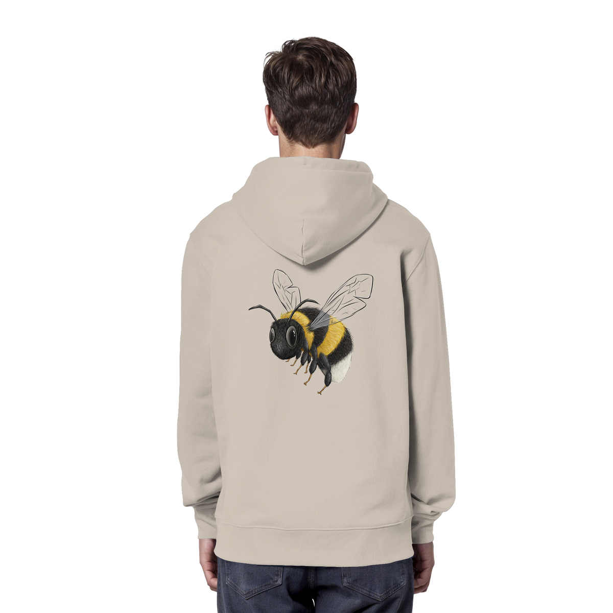 Kleine brummige Hummel Illustration - Organic Hoodie