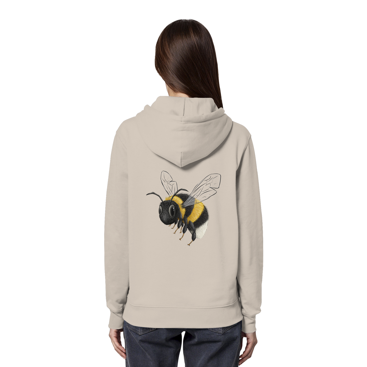 Kleine brummige Hummel Illustration - Organic Hoodie