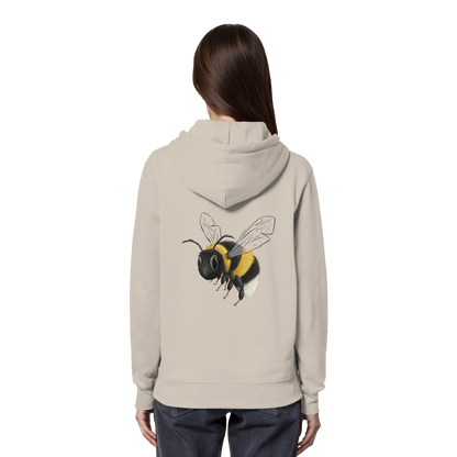Kleine brummige Hummel Illustration - Organic Hoodie