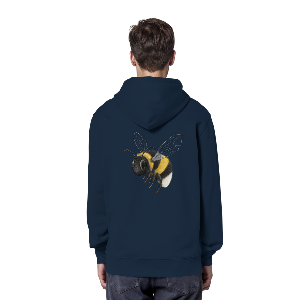 Kleine brummige Hummel Illustration - Organic Hoodie