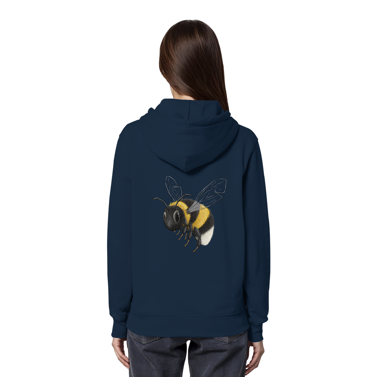 Kleine brummige Hummel Illustration - Organic Hoodie