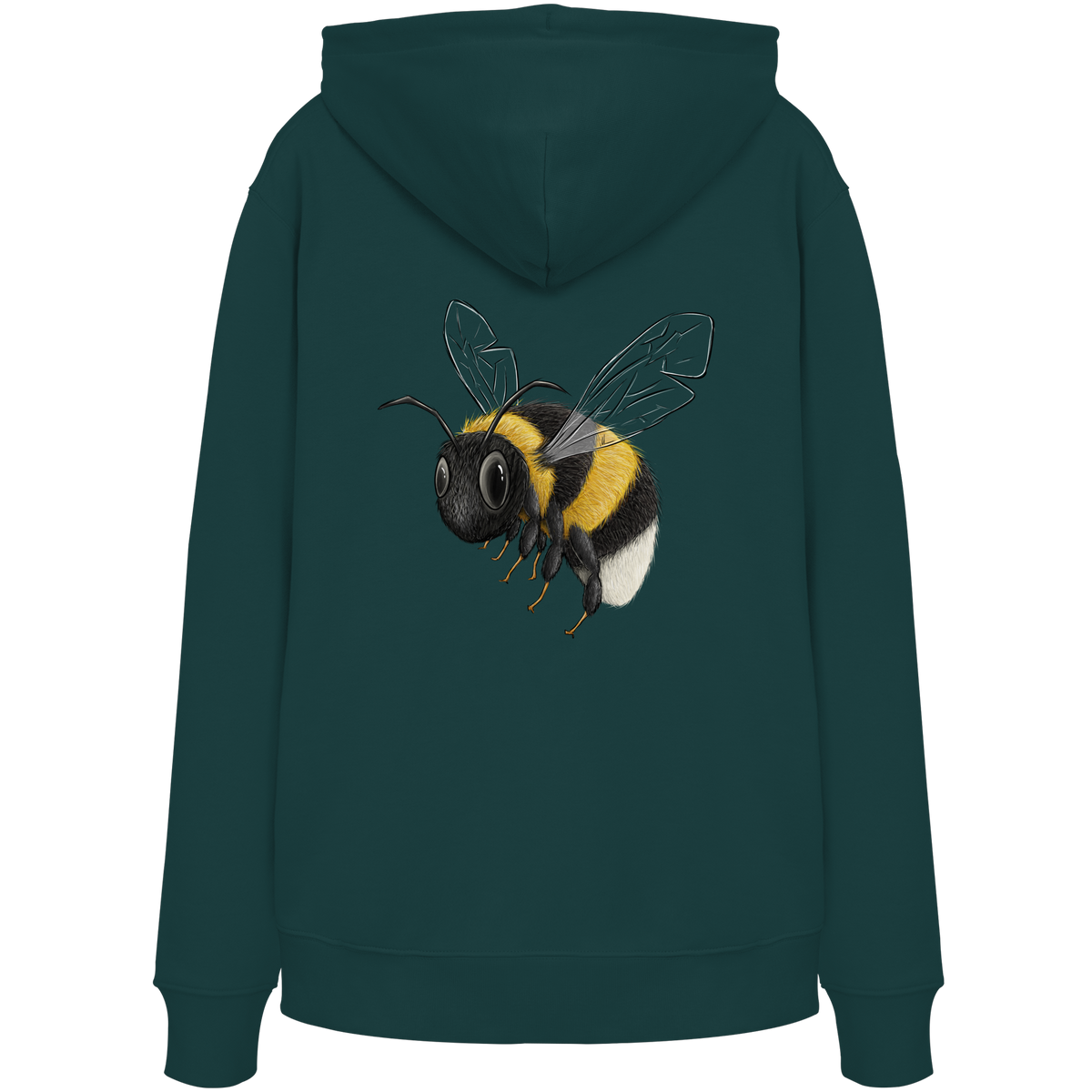 Kleine brummige Hummel Illustration - Organic Hoodie