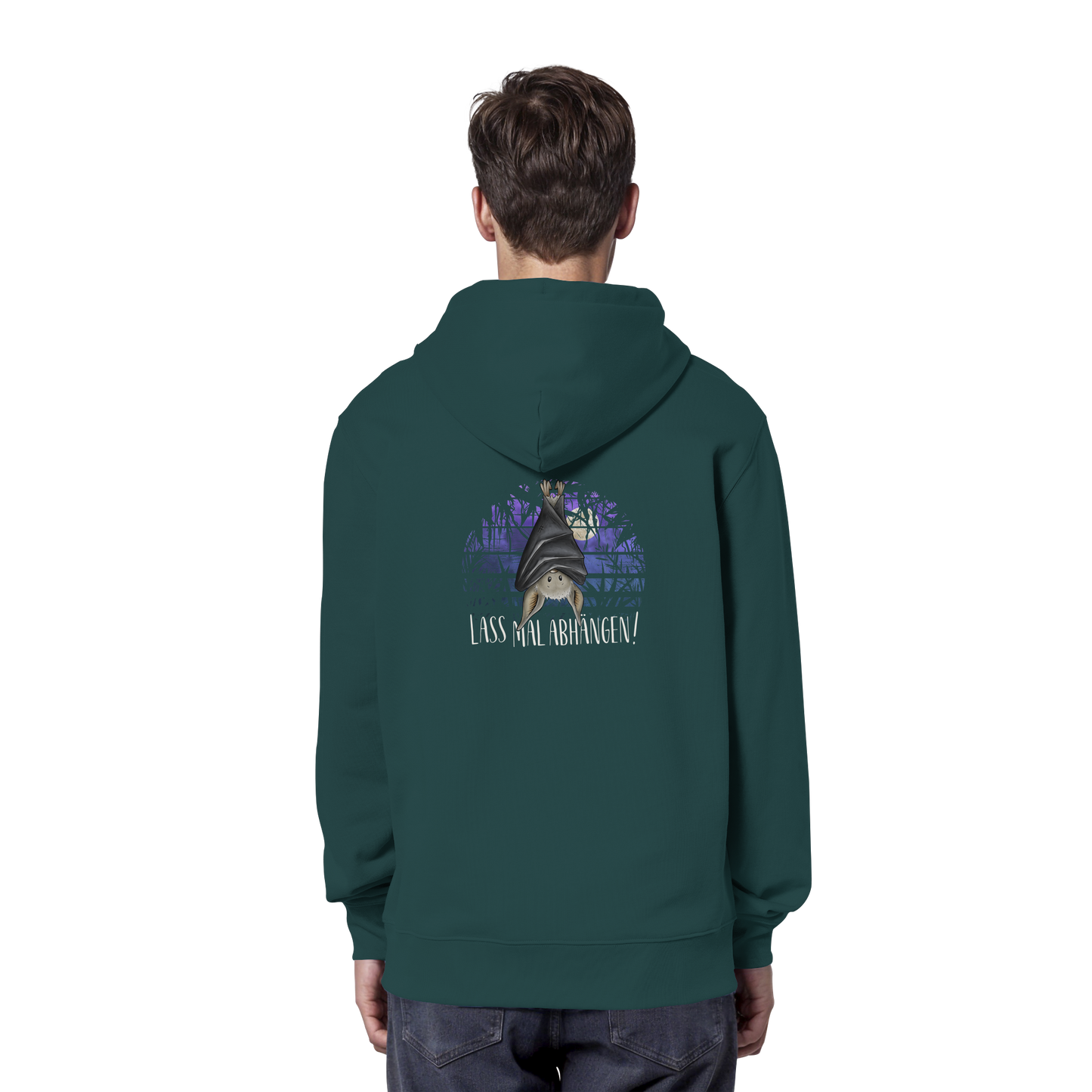 Lass mal abhängen Fledermaus - Organic Hoodie