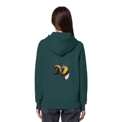 Kleine brummige Hummel Illustration - Organic Hoodie