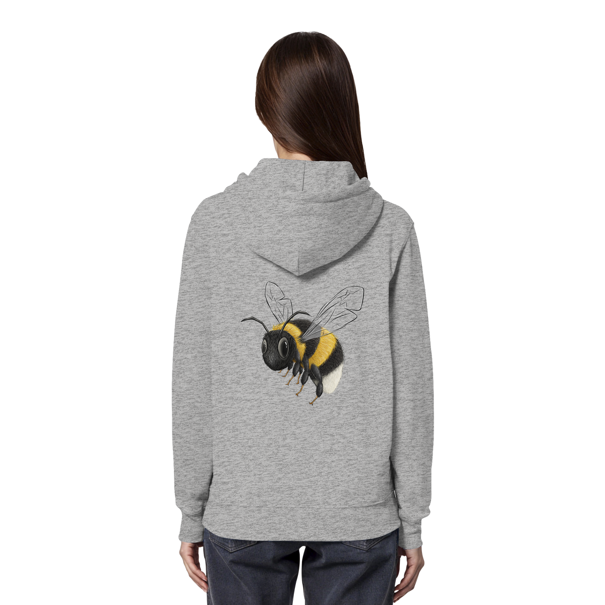 Kleine brummige Hummel Illustration - Organic Hoodie