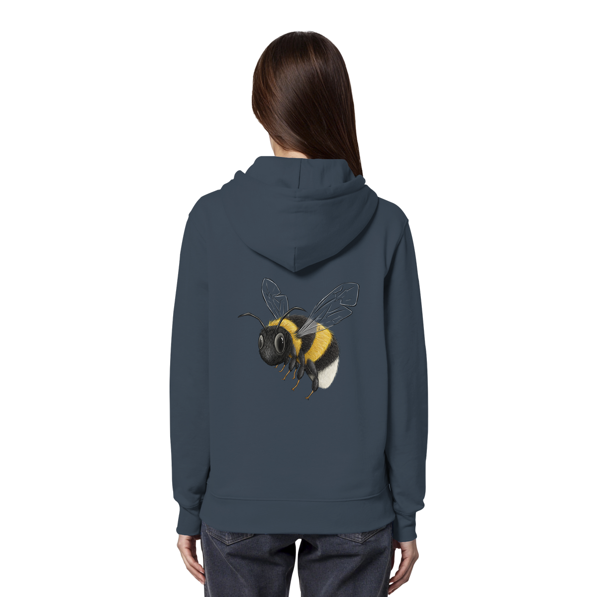 Kleine brummige Hummel Illustration - Organic Hoodie
