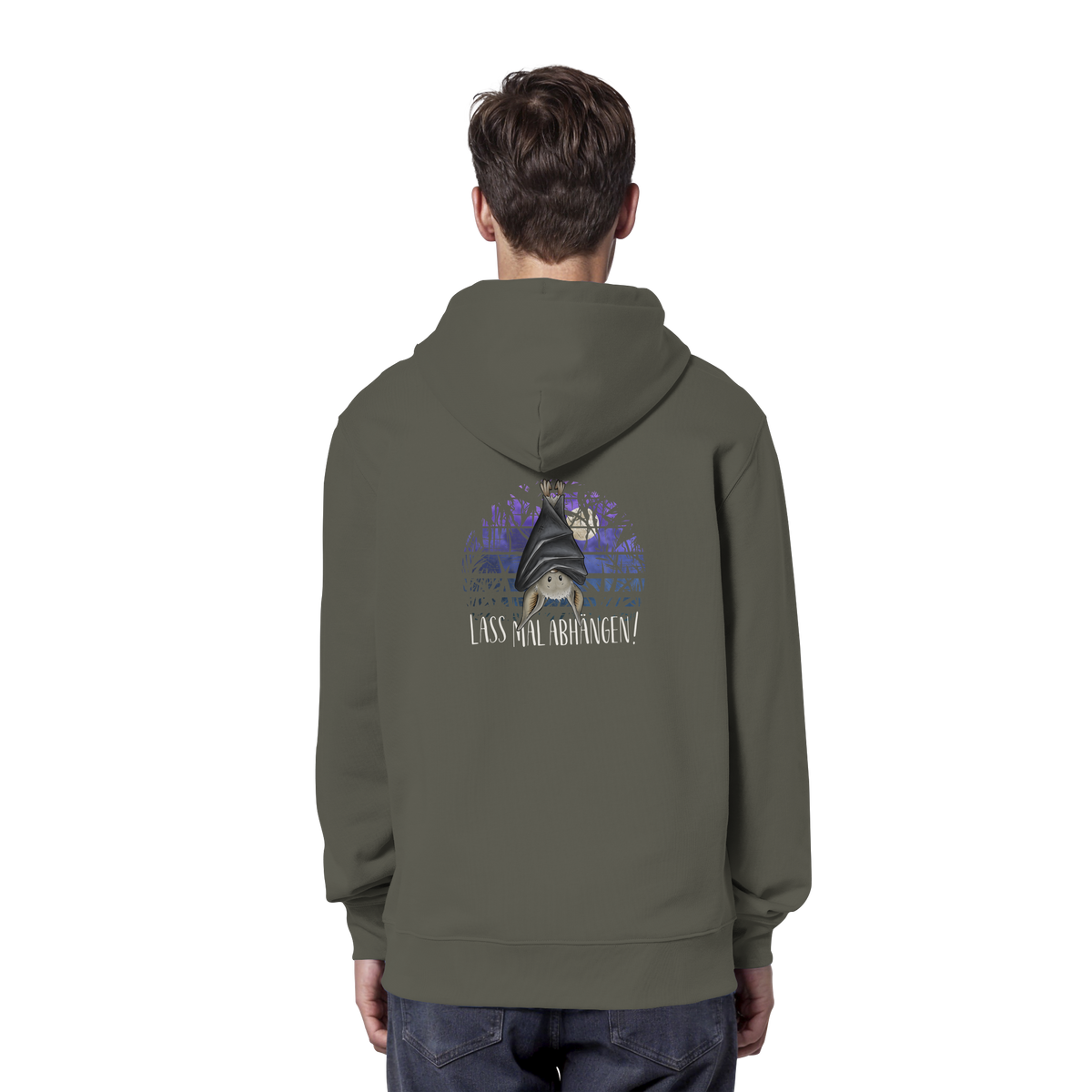 Lass mal abhängen Fledermaus - Organic Hoodie