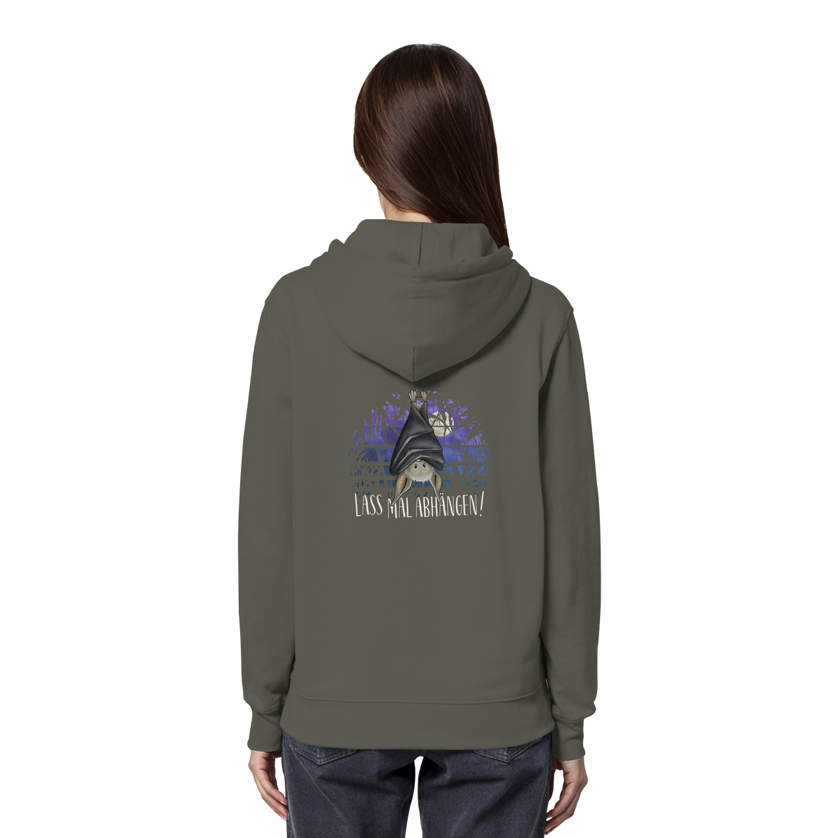 Lass mal abhängen Fledermaus - Organic Hoodie