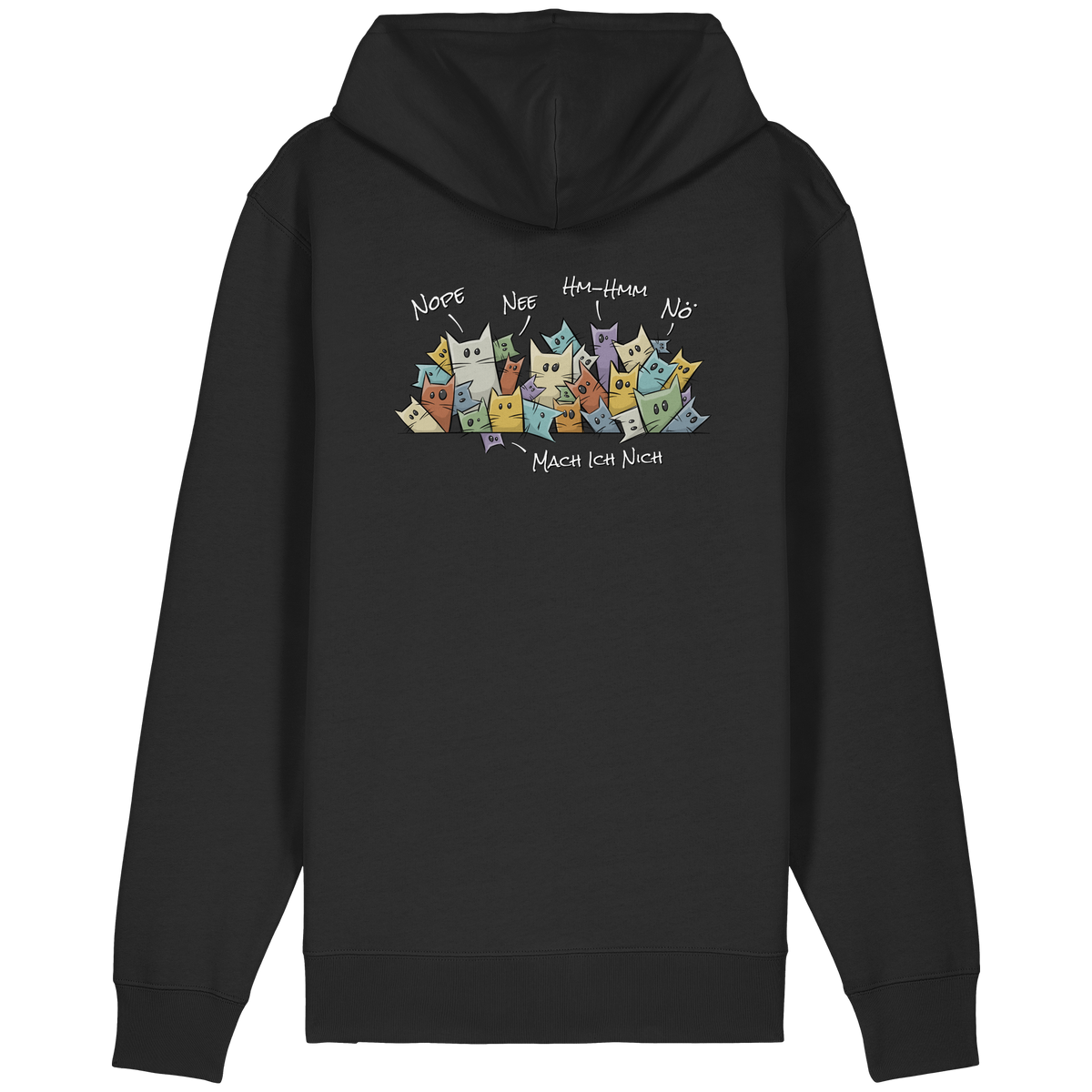 Nope, Nee, Nö Katzen - Organic Relaxed Zipper