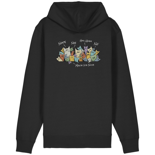 Nope, Nee, Nö Katzen - Organic Relaxed Zipper