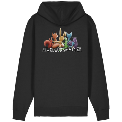 All Colors Matter! Regenbogen Tiere für Vielfalt - Organic Relaxed Zipper