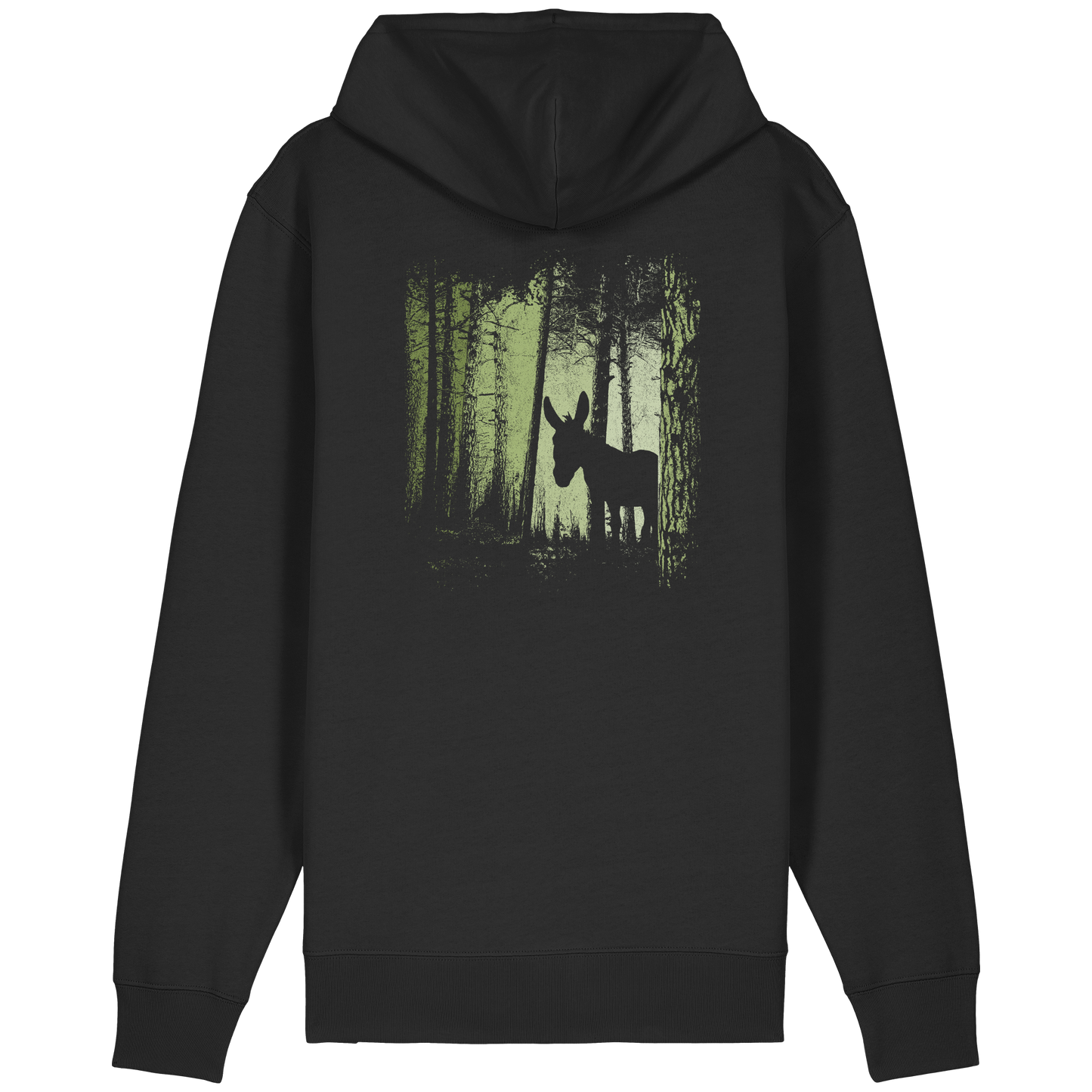 Esel im Zwielicht-Wald - Organic Relaxed Zipper