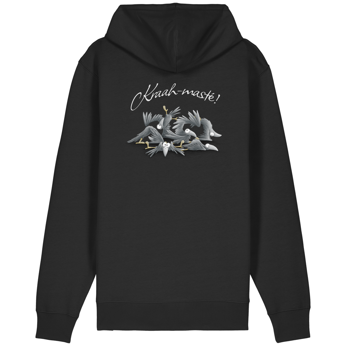 Kraah-masté! Yoga Raben Krähen - Organic Relaxed Zipper