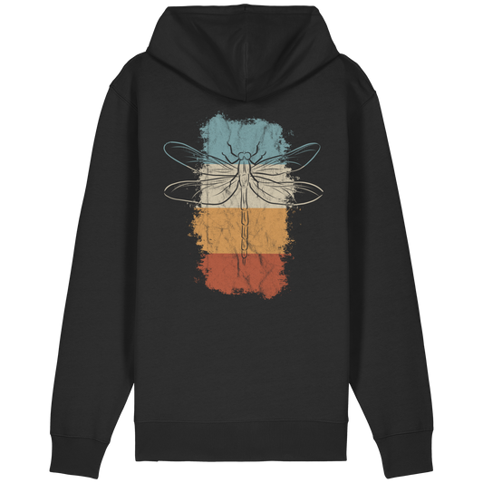 Retro Kunst Libelle | Vintage Dragonfly - Organic Relaxed Zipper