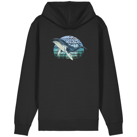 Retro Unterwasser Buckelwal - Organic Relaxed Zipper