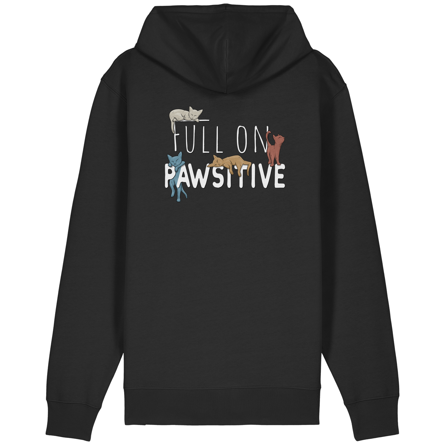 Full On Pawsitive! Gechillte Katzen - Organic Relaxed Zipper