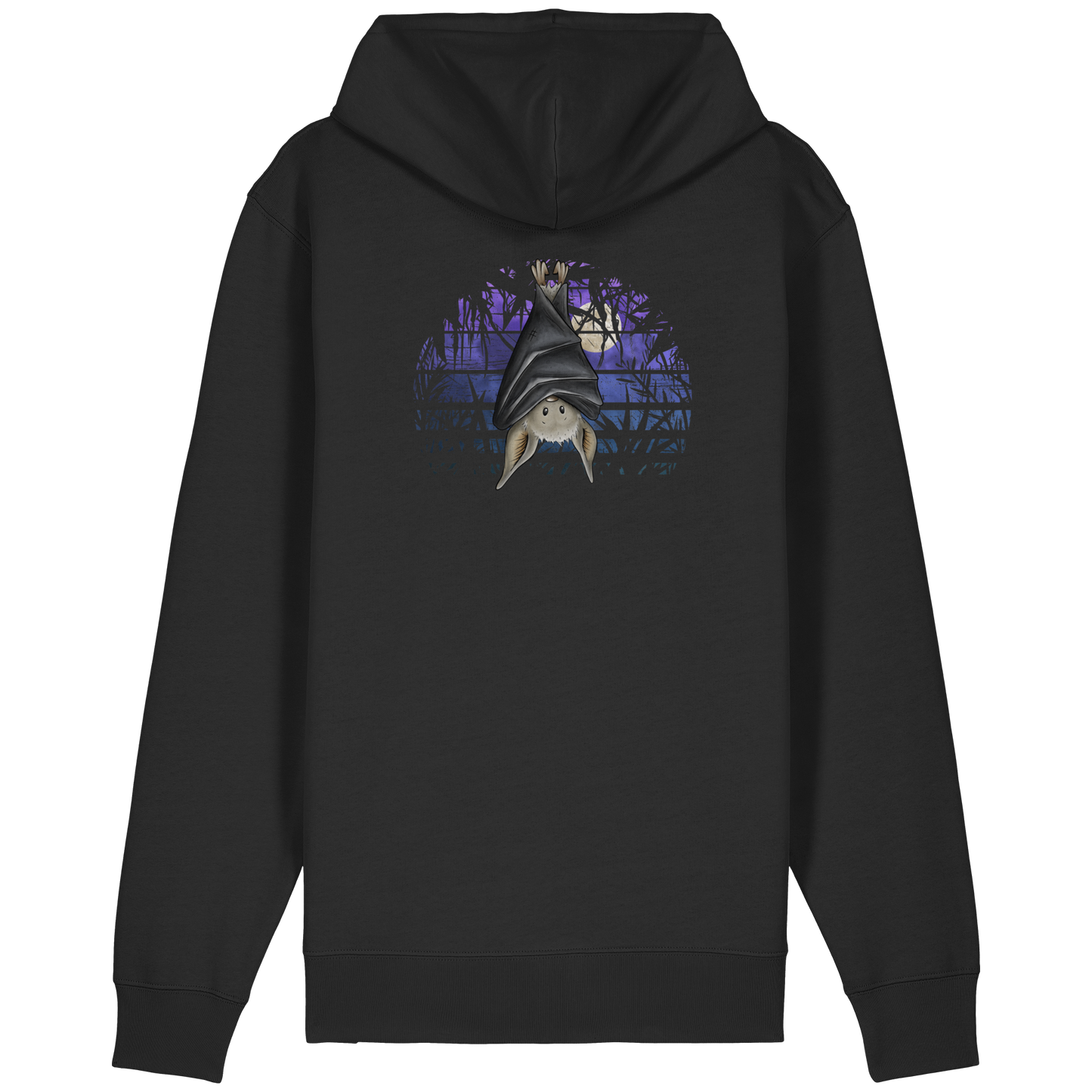 Fledermaus in blauer Nacht - Organic Relaxed Zipper