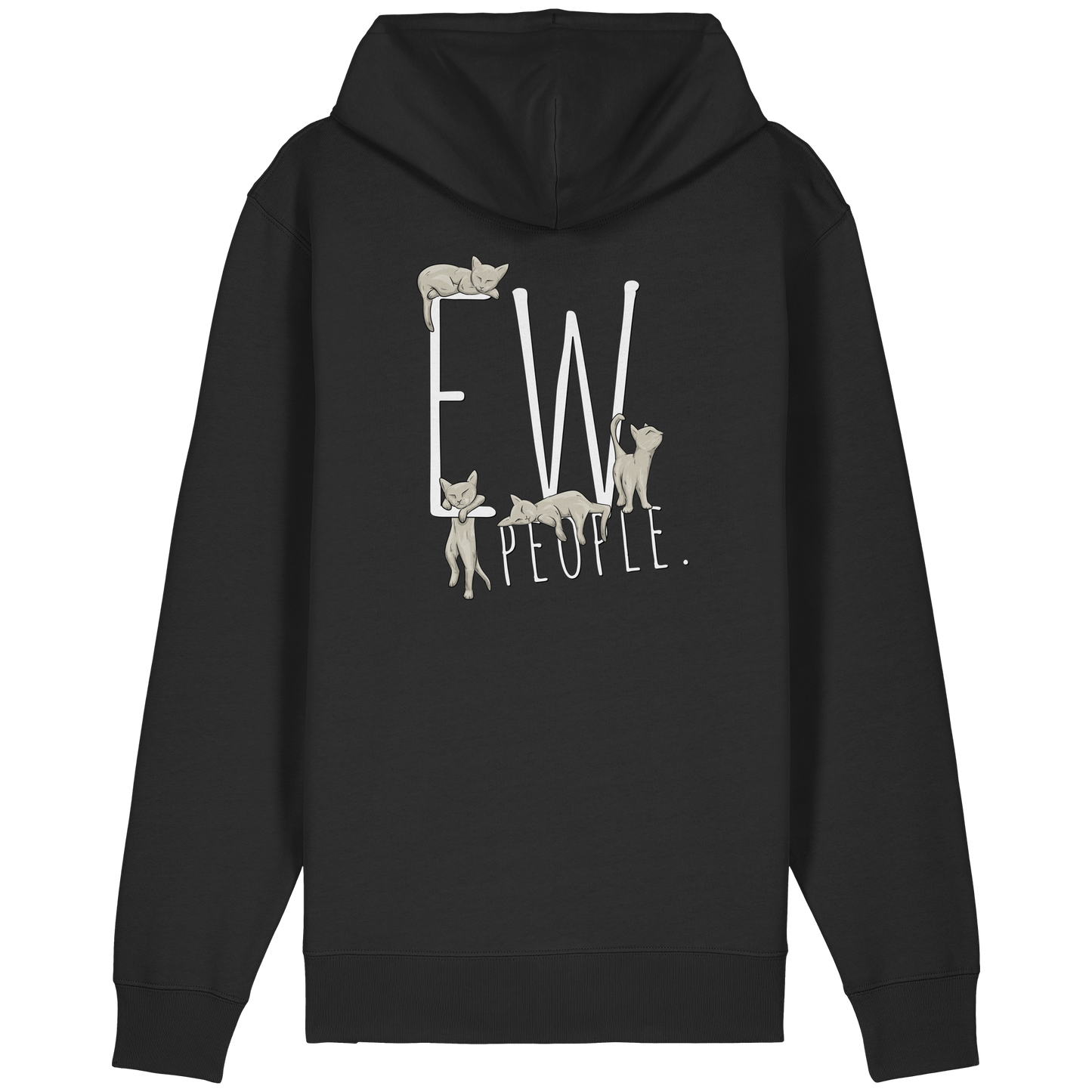 Ew, People. Sarkastische Katzen - Organic Relaxed Zipper