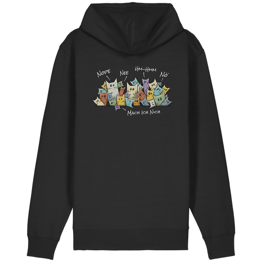 Nope, Nee, Nö Katzen - Organic Relaxed Zipper