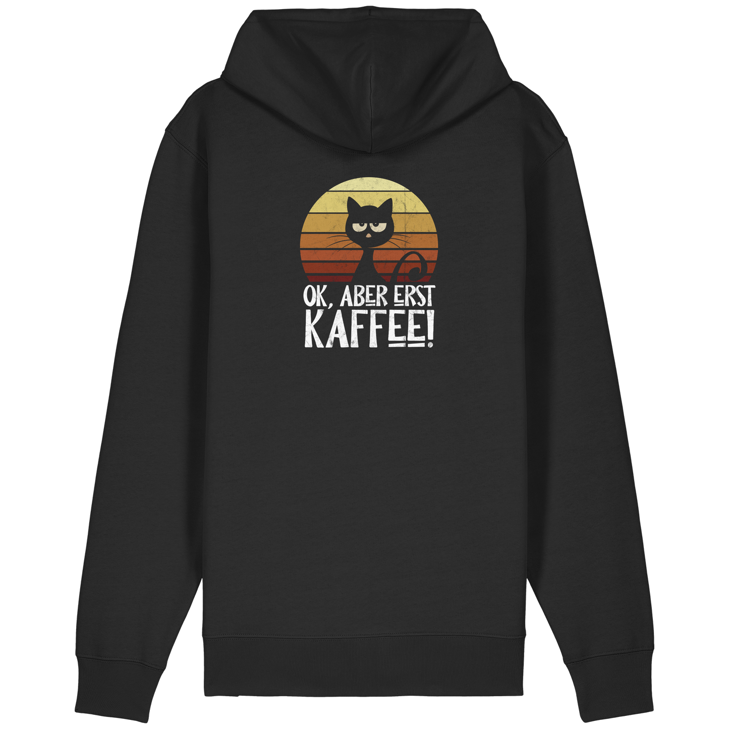 Ok, aber erst Kaffee | launische Katze - Organic Relaxed Zipper
