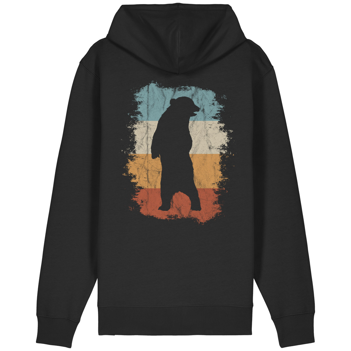 Retro Bären-Silhouette - Organic Relaxed Zipper