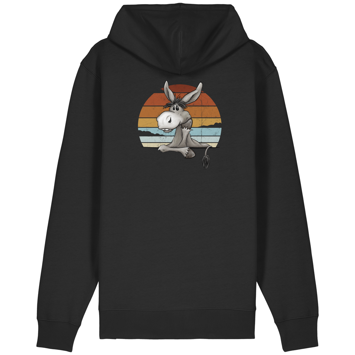 Lässiges Maultier Retro Esel - Organic Relaxed Zipper