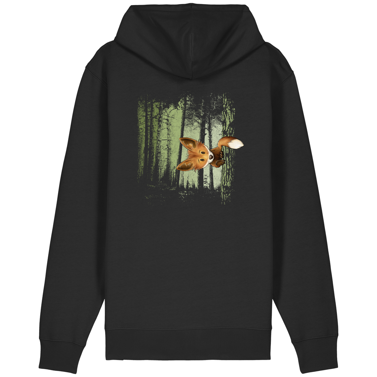 Fuchs im Zwielicht-Wald - Organic Relaxed Zipper