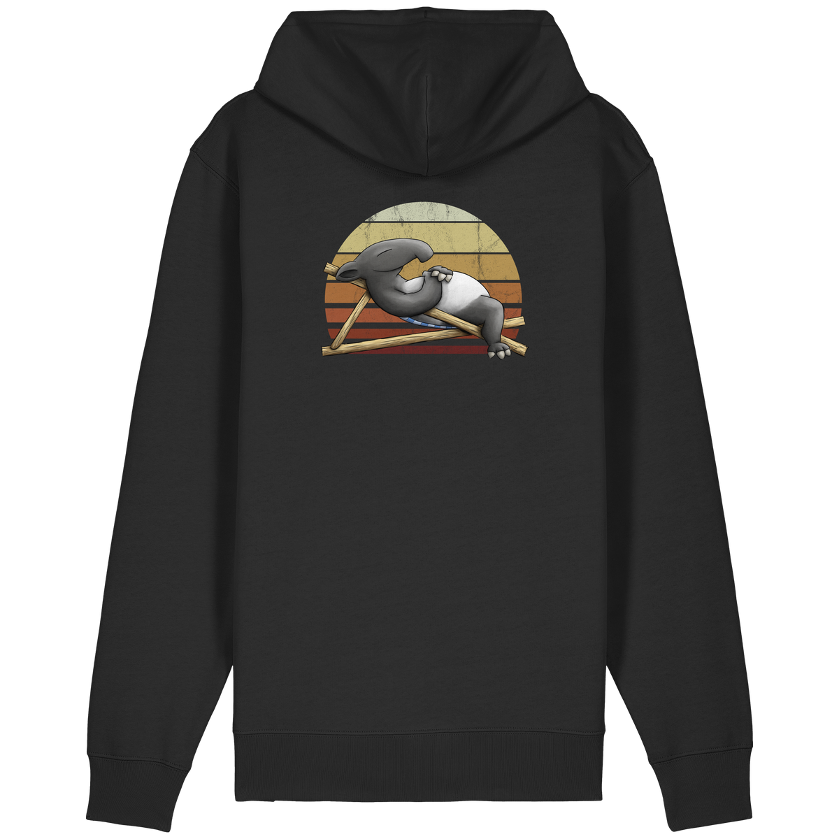 Lässiger Retro Sundown Tapir - Organic Relaxed Zipper