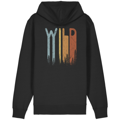 Wild Retro Schriftzug - Organic Relaxed Zipper