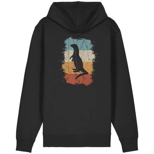 Retro Otter Fischotter Silhouette - Organic Relaxed Zipper