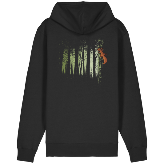 Eichhörnchen im Zwielicht-Wald - Organic Relaxed Zipper