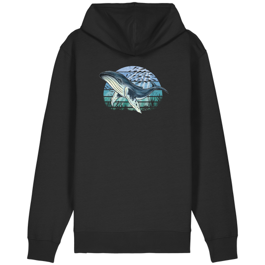 Retro Unterwasser Buckelwal - Organic Relaxed Zipper