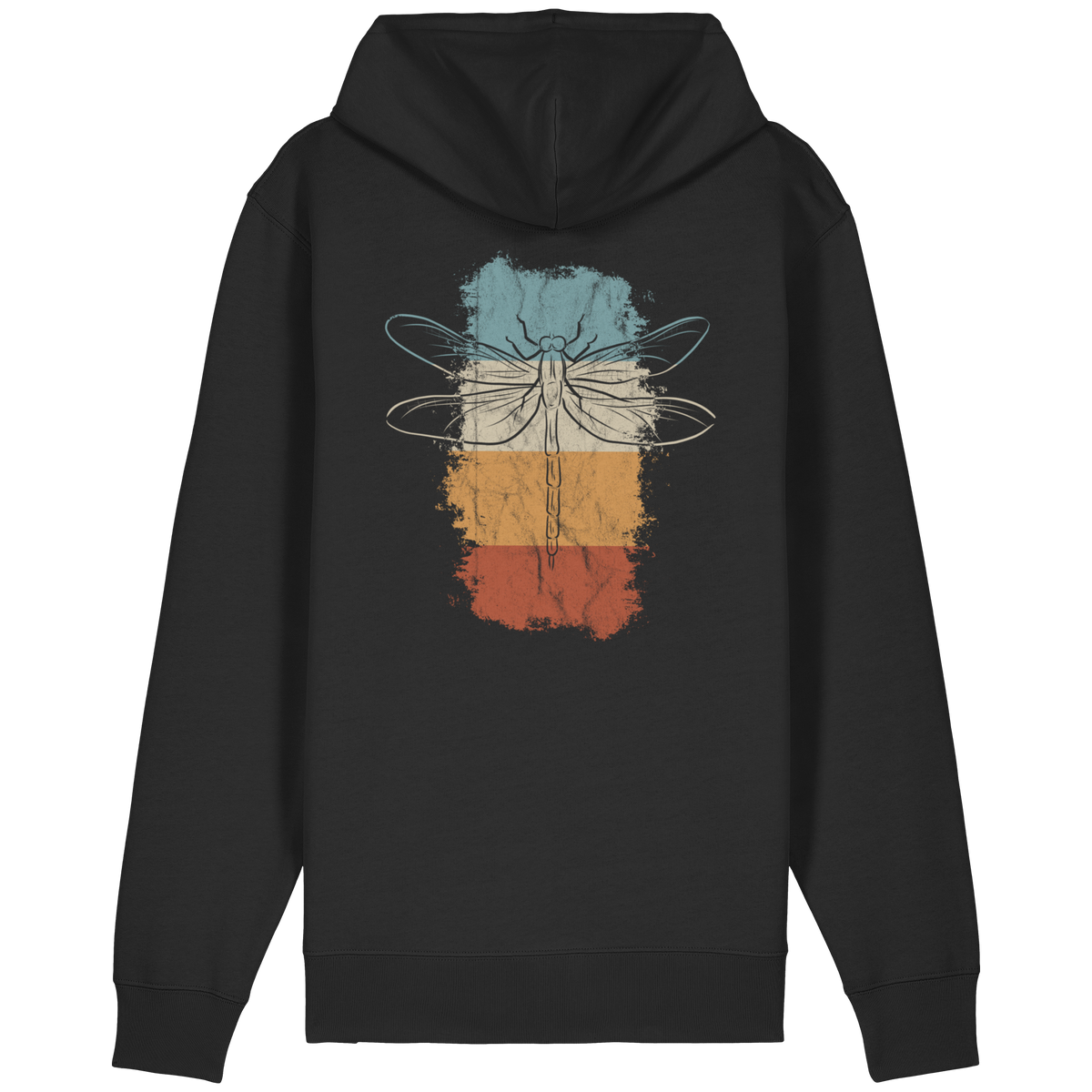 Retro Kunst Libelle | Vintage Dragonfly - Organic Relaxed Zipper