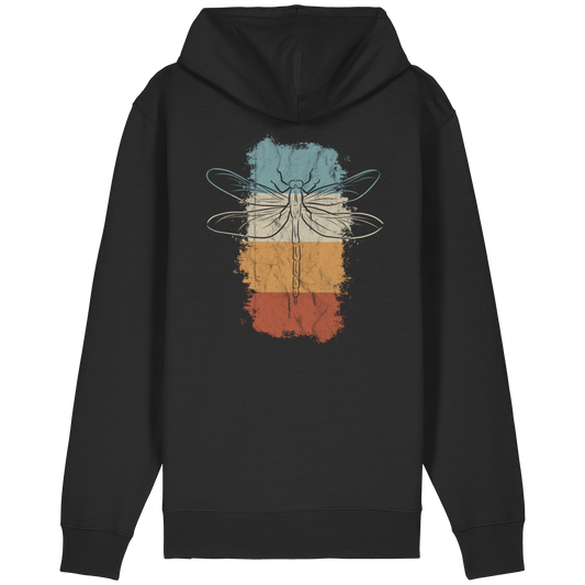 Retro Kunst Libelle | Vintage Dragonfly - Organic Relaxed Zipper