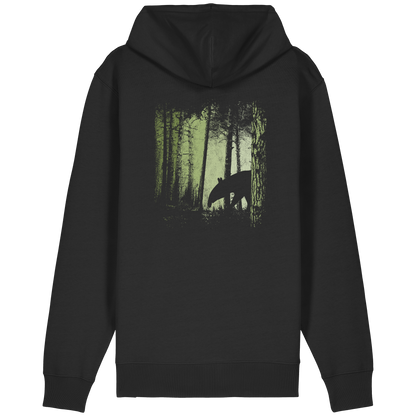 Lässiger Tapir im Zwielicht Wald - Organic Relaxed Zipper