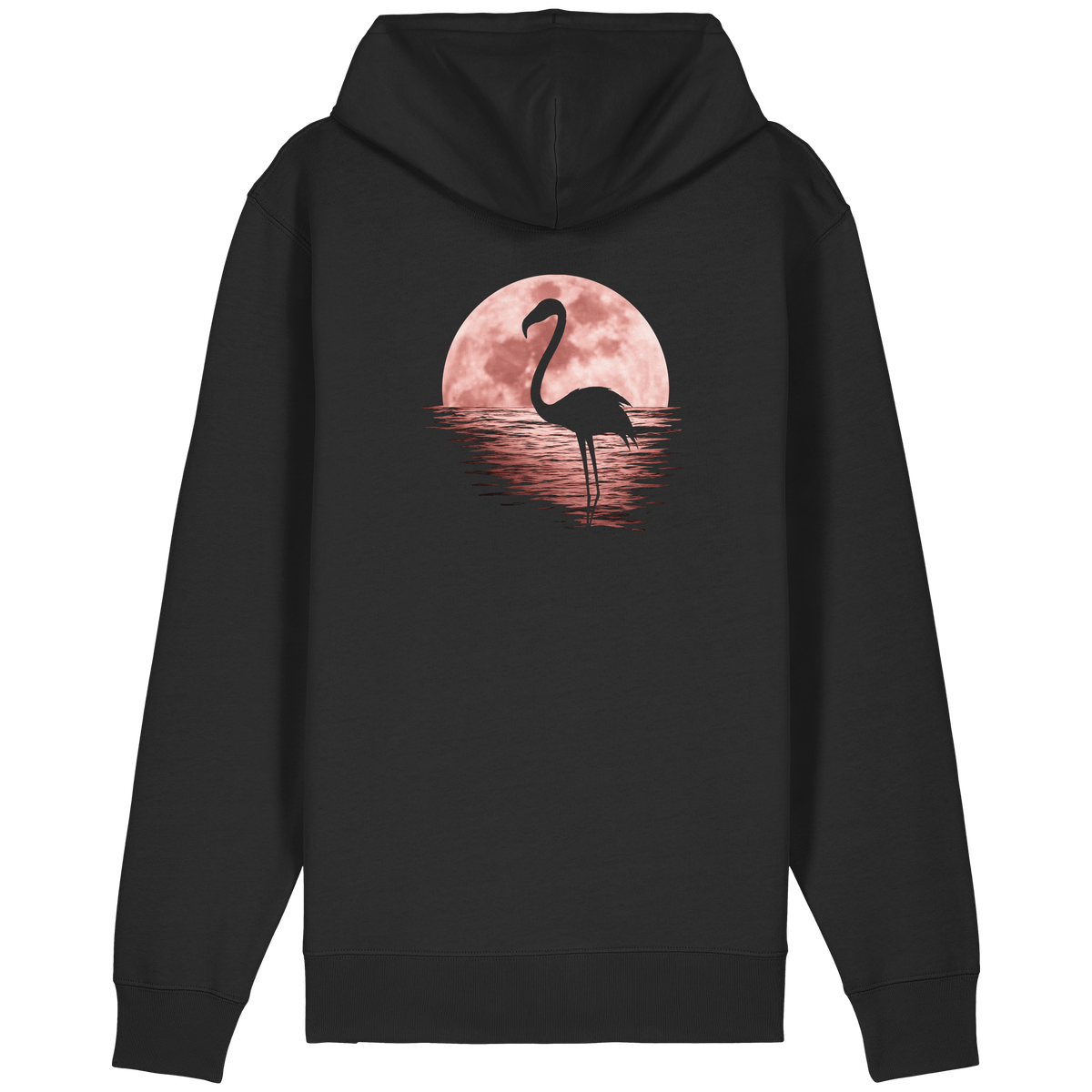 Rosa Vollmond Flamingo - Organic Relaxed Zipper