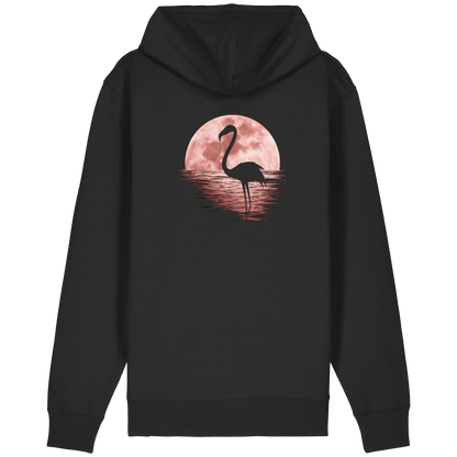 Rosa Vollmond Flamingo - Organic Relaxed Zipper