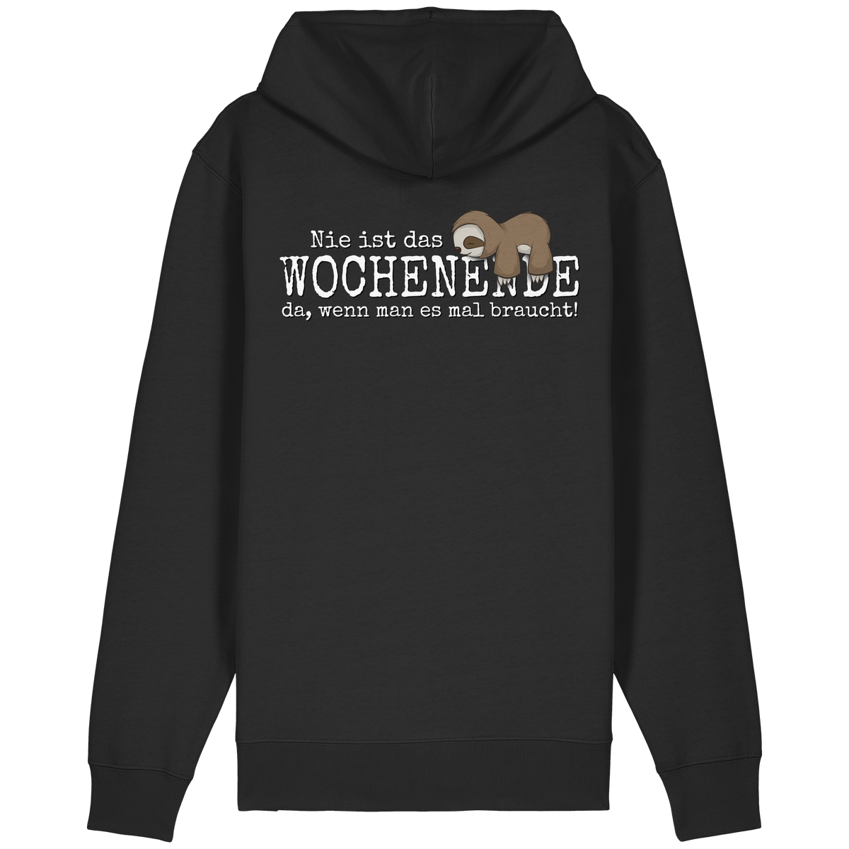 Kawaii Faultier Wochenende - Organic Relaxed Zipper