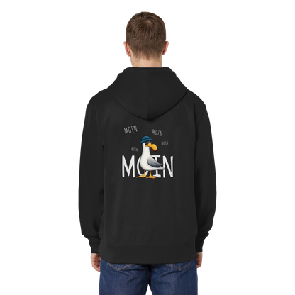 Moin Moin Lässige Hipster Möwe  - Organic Relaxed Zipper