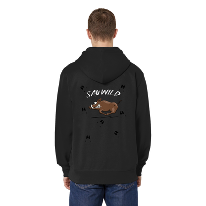 Sauwild wilde Sau | Wildschwein Keiler - Organic Relaxed Zipper