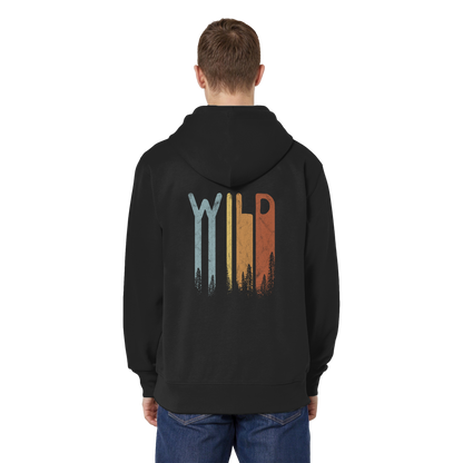 Wild Retro Schriftzug - Organic Relaxed Zipper