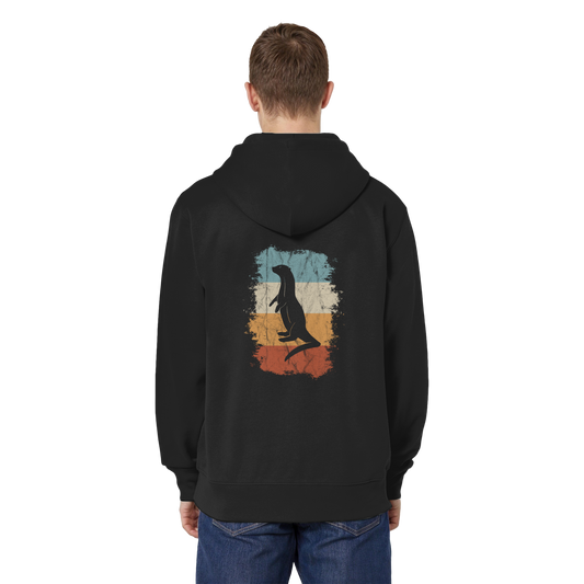 Retro Otter Fischotter Silhouette - Organic Relaxed Zipper