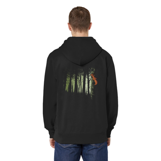Eichhörnchen im Zwielicht-Wald - Organic Relaxed Zipper