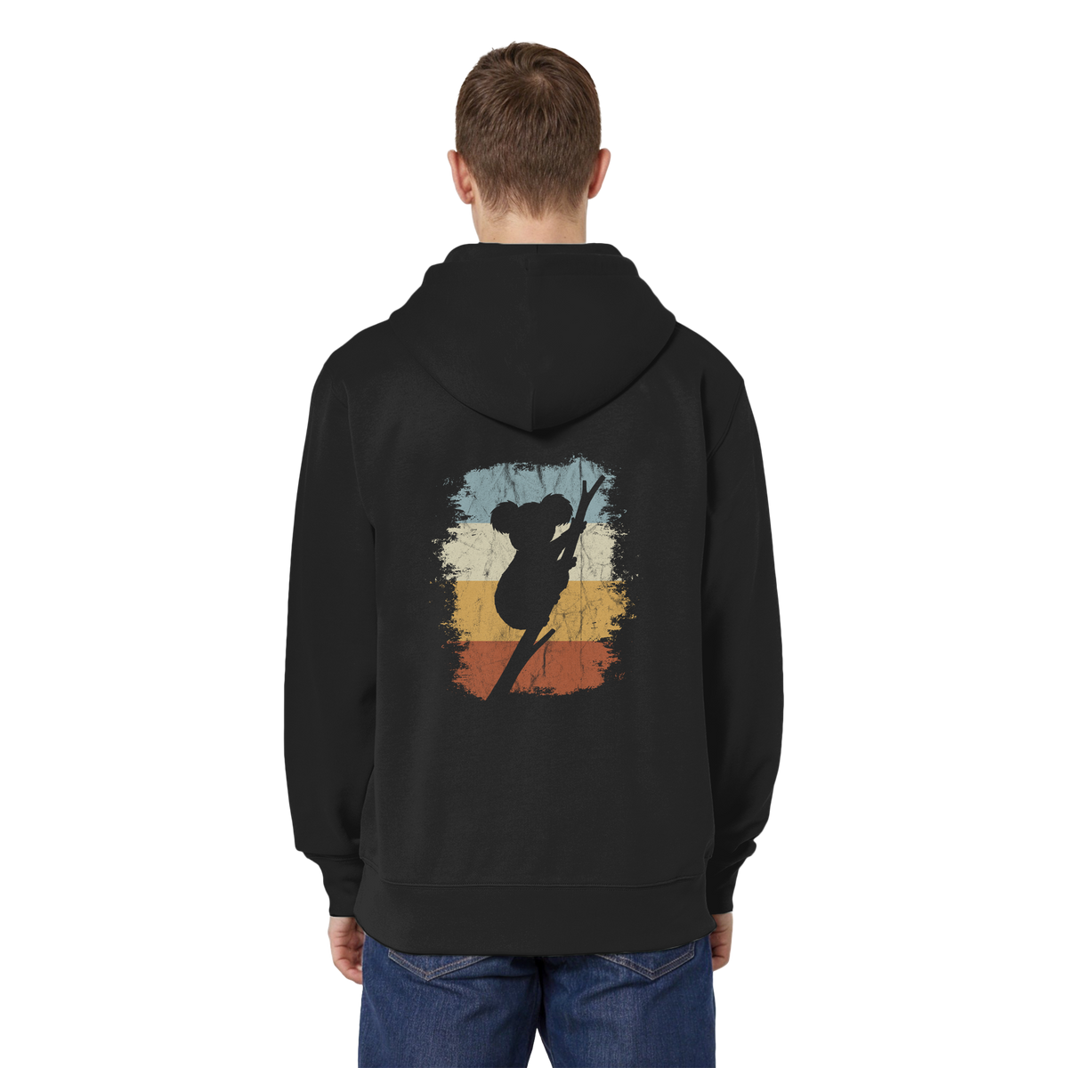 Retro kletternder Koala-Bär - Organic Relaxed Zipper
