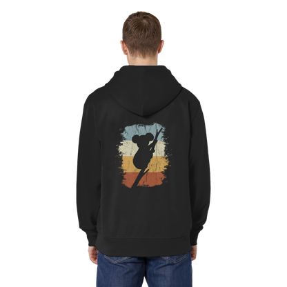 Retro kletternder Koala-Bär - Organic Relaxed Zipper