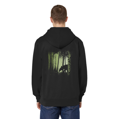 Lässiger Tapir im Zwielicht Wald - Organic Relaxed Zipper