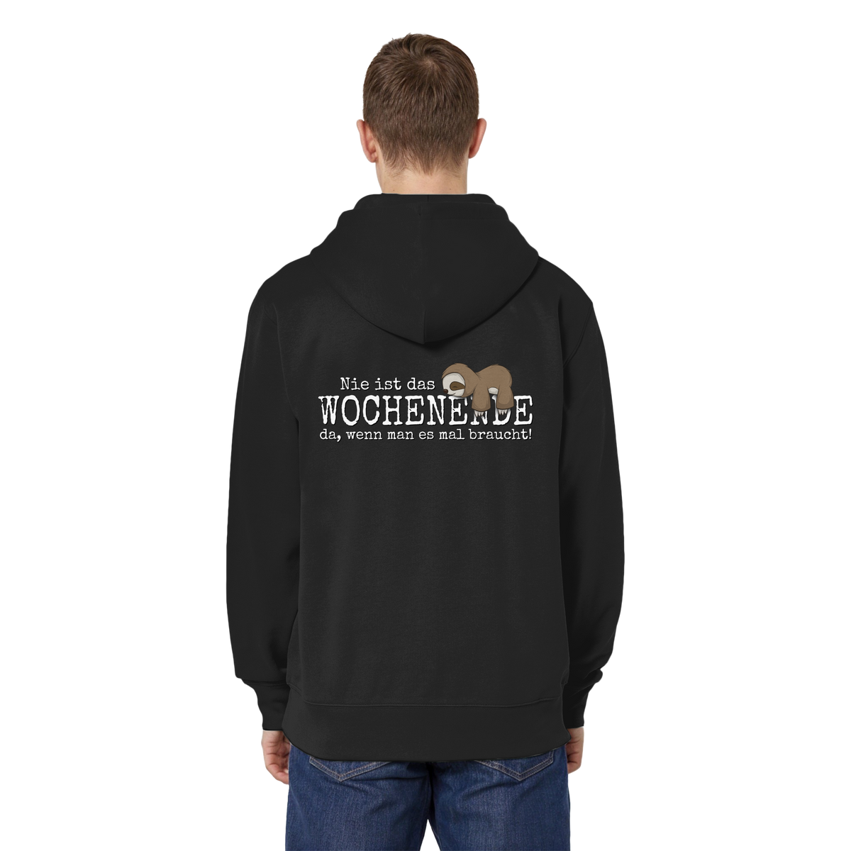 Kawaii Faultier Wochenende - Organic Relaxed Zipper