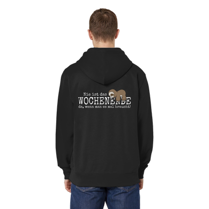 Kawaii Faultier Wochenende - Organic Relaxed Zipper