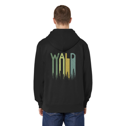 Wald Retro Forst Schriftzug - Organic Relaxed Zipper