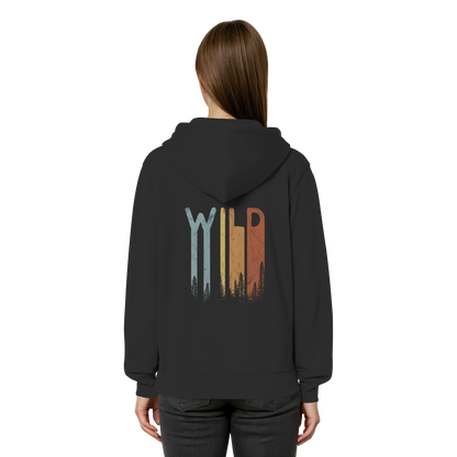 Wild Retro Schriftzug - Organic Relaxed Zipper